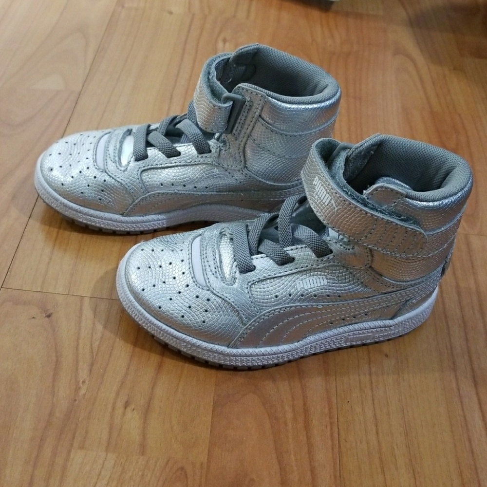 Puma Kids Sky Hollographic Hi-Top Sneaker